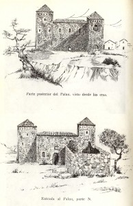 Dibujo del Palau de Pedro Tejedor